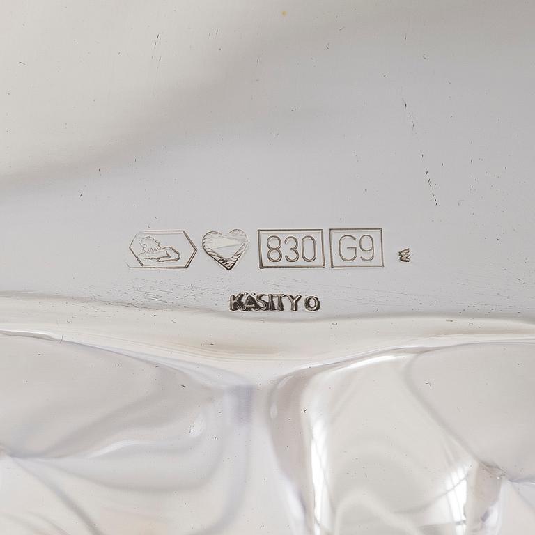 Tarjotin, hopeaa, Kultakeskus, Hämeenlinna 2008.