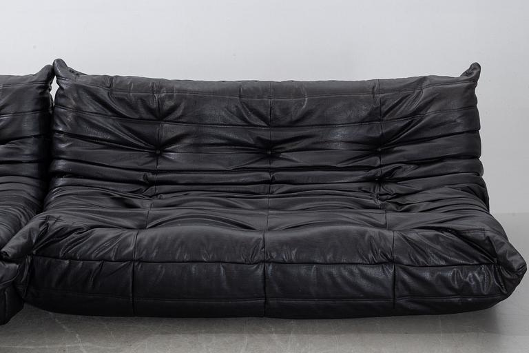 MICHEL DUCAROY, hörnsoffa, "Togo", 3 dlr, Ligne Roset, sent 1900-tal.