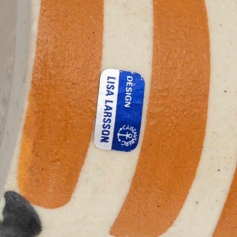 Lisa Larson, figurin, stengods, "Mellanstor katt", ur serien "Tripp, trapp, trull", Gustavsberg.