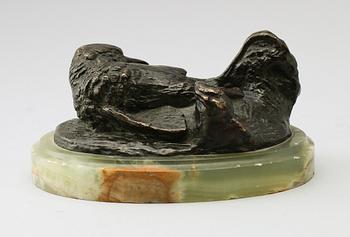 SKULPTUR, brons, otydligt signerad, 1900-tal.