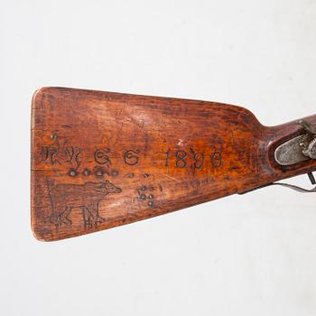 Fowling piece, "Seal piece", percussion lock, snaphaunce, Gulf of Bothnia / Bothnian Bay, 19th century.