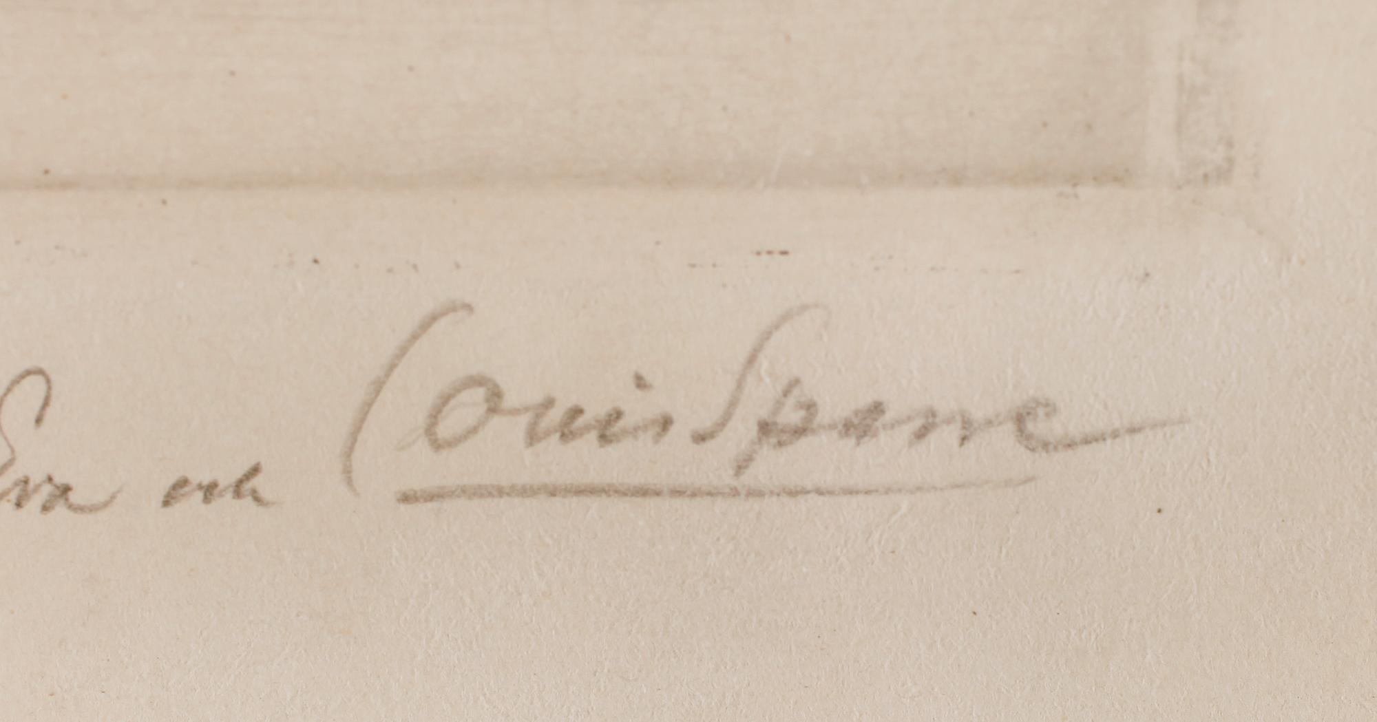 LOUIS SPARRE, etsning, signerad.
