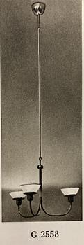 Josef Frank, a rare brass ceiling light model "G 2558", Firma Svenskt Tenn, 1950s-60s.