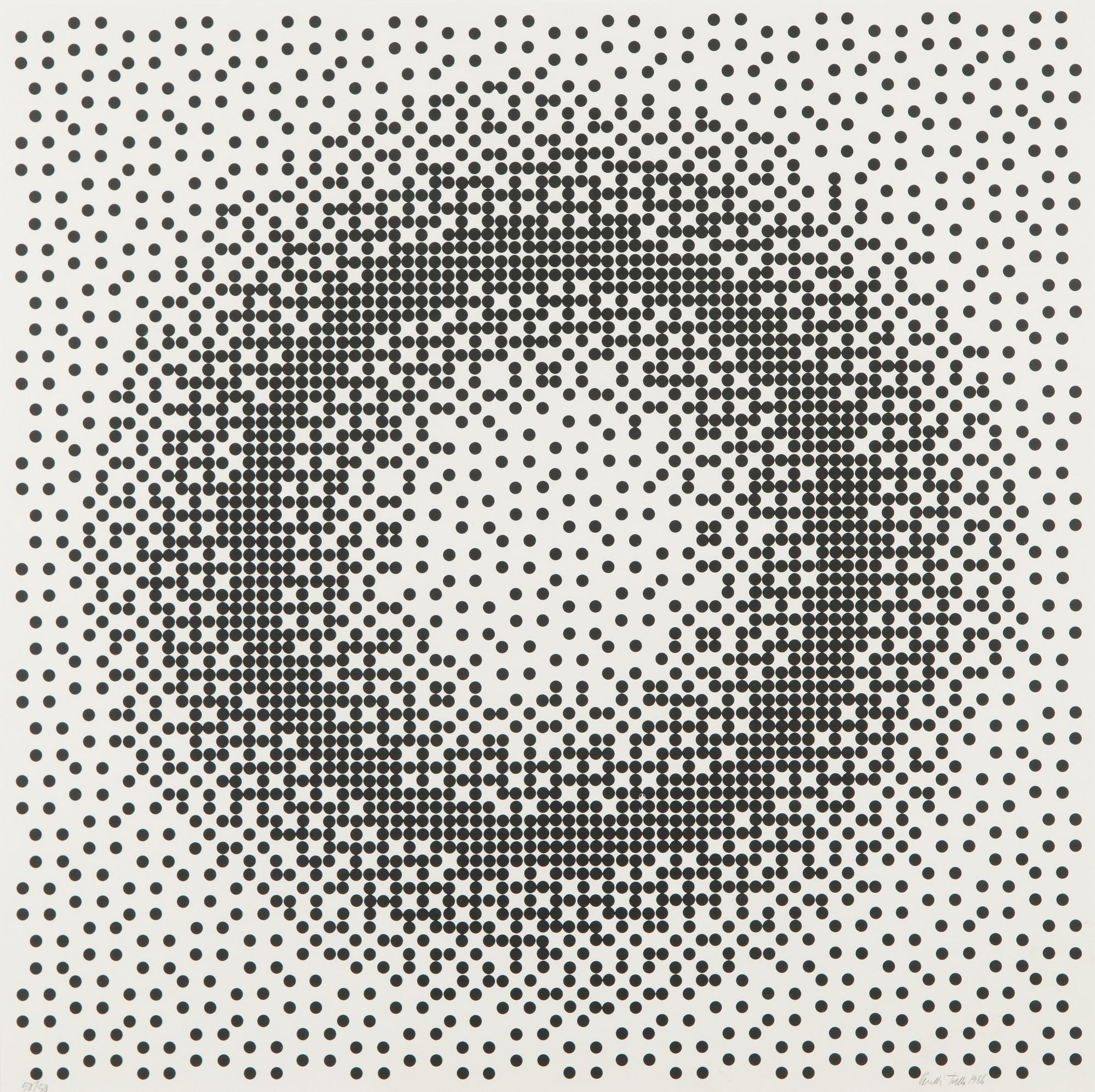 Pentti Tulla, serigrafi, signerad och daterad 1986, numrerad 50/50.