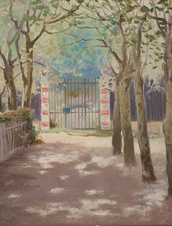 Carl Flodman, Sunlit park scene.