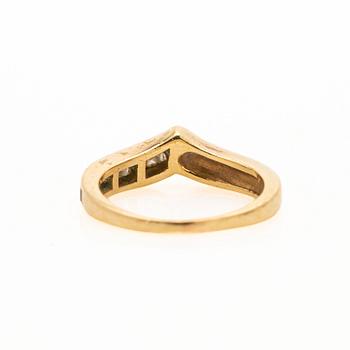 Ring, 14K gold with diamonds, Willy Wiemann.