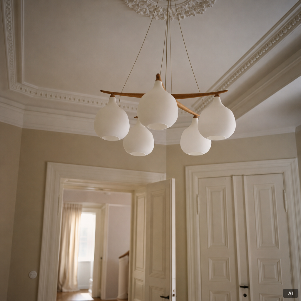Uno & Östen Kristiansson, ceiling lamp, Luxus, Vittsjö.