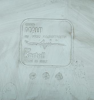 STOLAR, 6 st, "Maui", Vico Magistretti, Kartell, Italien, 1900-talets fjärde kvartal.