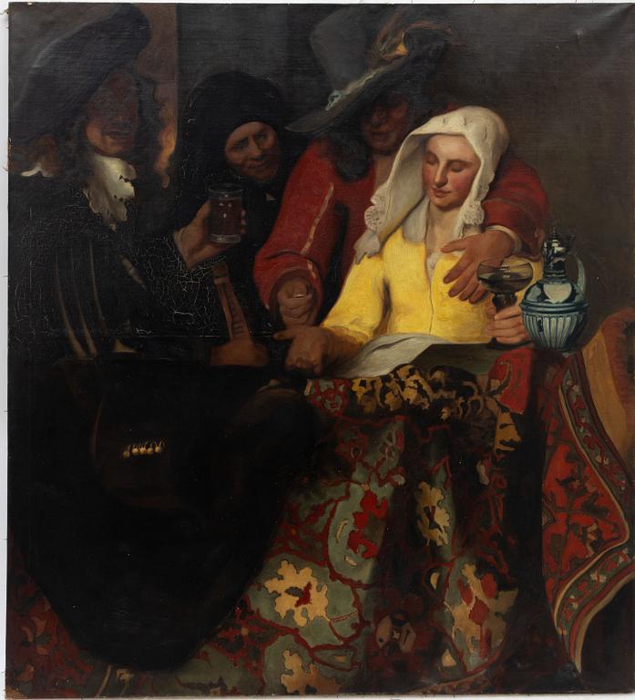 Johannes Vermeer, copy after, 20th century, "Procuress".
