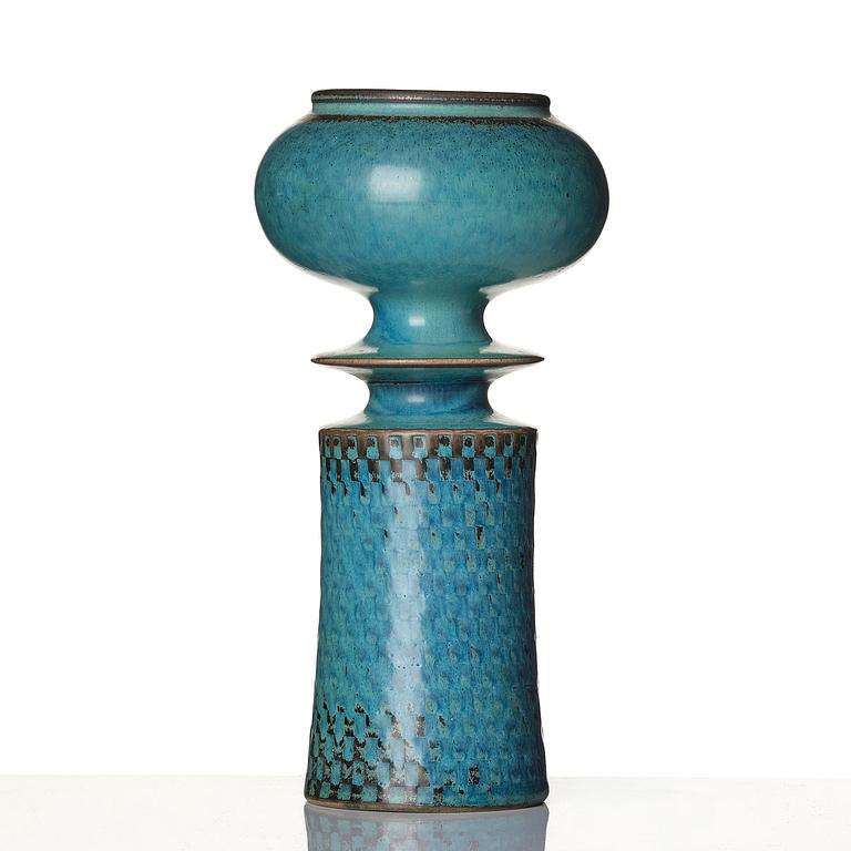 Stig Lindberg, a stoneware vase, Gustavsberg Studio, Sweden, 1963.