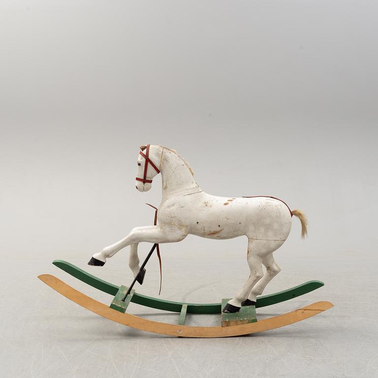 A 20th century rocking horse, possibly by Gemla.