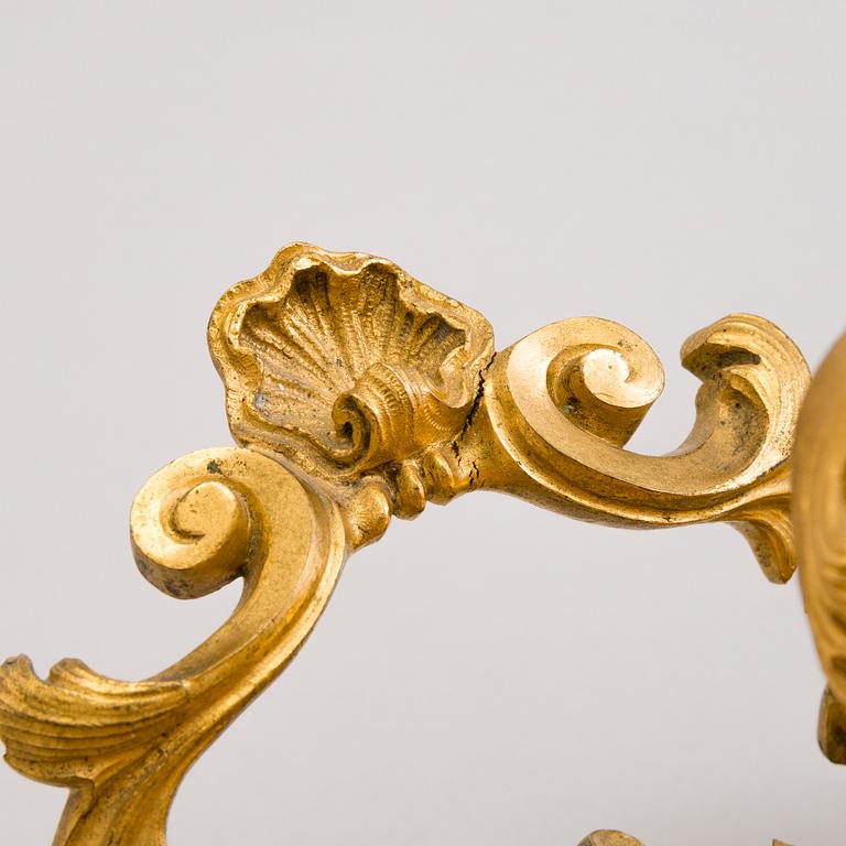 A late 19th Century gilt centrepiece.