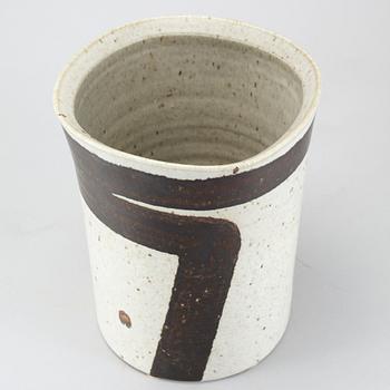 A stoneware flower pot by Inger Persson for Rörstrand Ateljé.