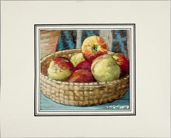 GUSTAV HERBERT CARLSSON, gouache, 2 st, sign.