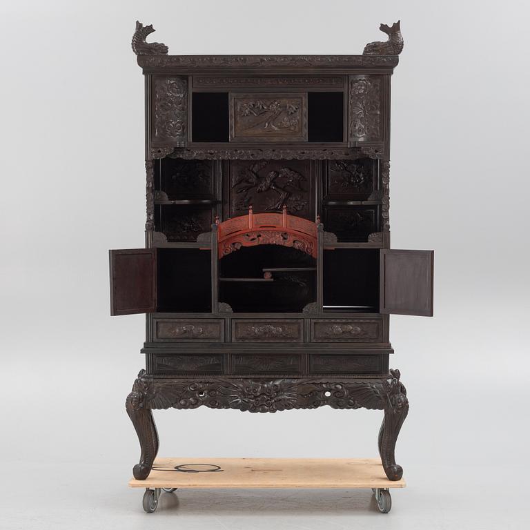 A Japanese wooden cabinet, first part of the 20th century.