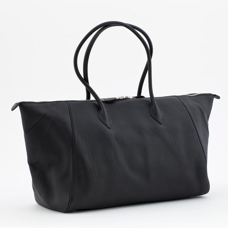 HERMÈS, a veau togo black shoulder bag, "Noisette".