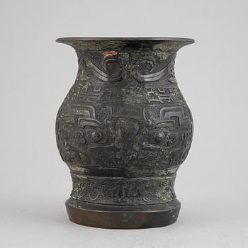 A archaistic bronze vase, Ming dynasty or older.