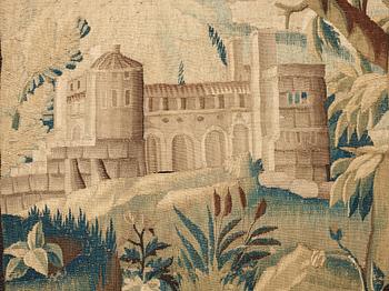 TAPESTRY. Tapestry weave. "Verdure". 275 x 231 cm. Flanders around 1700.