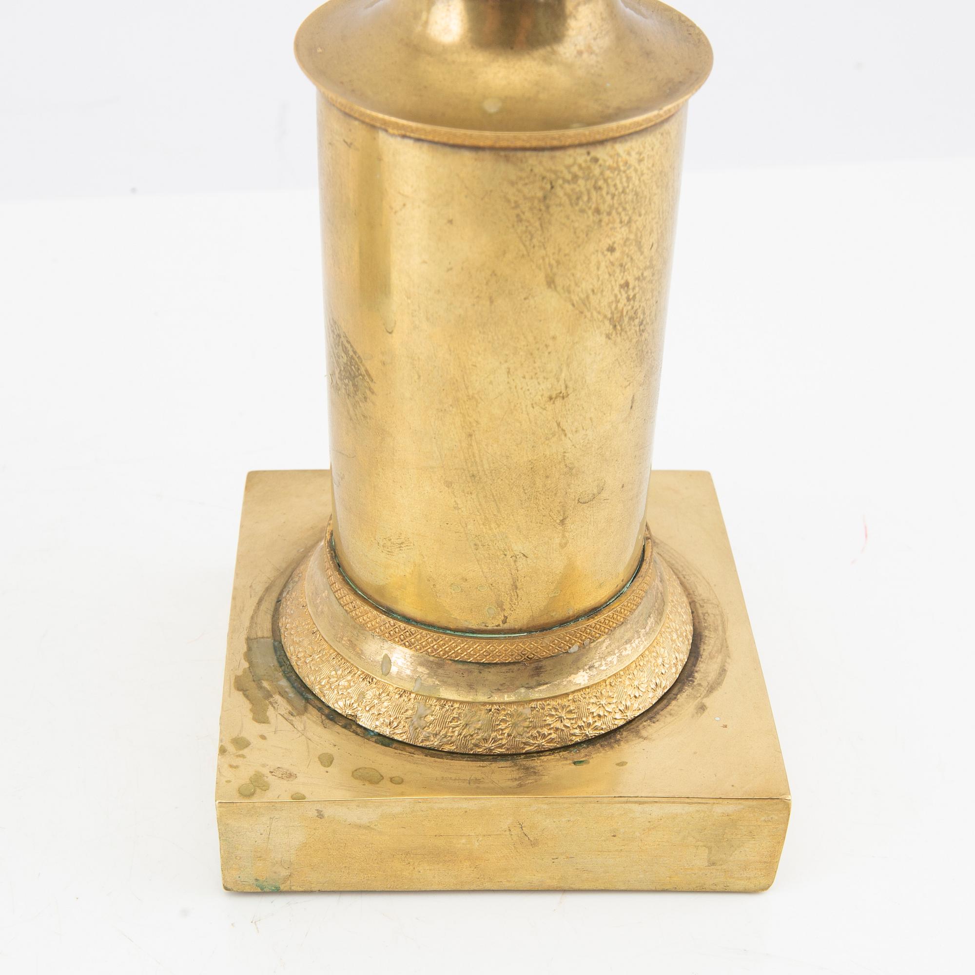 Kandelabrar ett par Empire 1800-talets mitt.