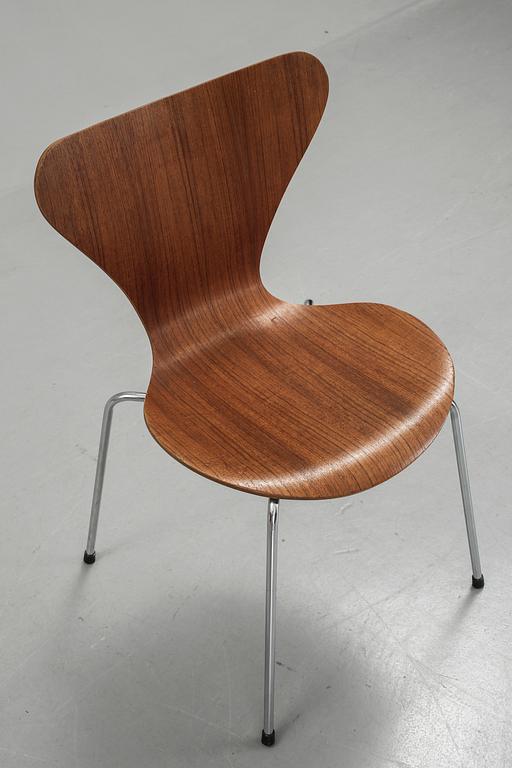 STOLAR, "Sjuan", 6 st, Arne Jacobsen, Fritz Hansen, 1960-tal.