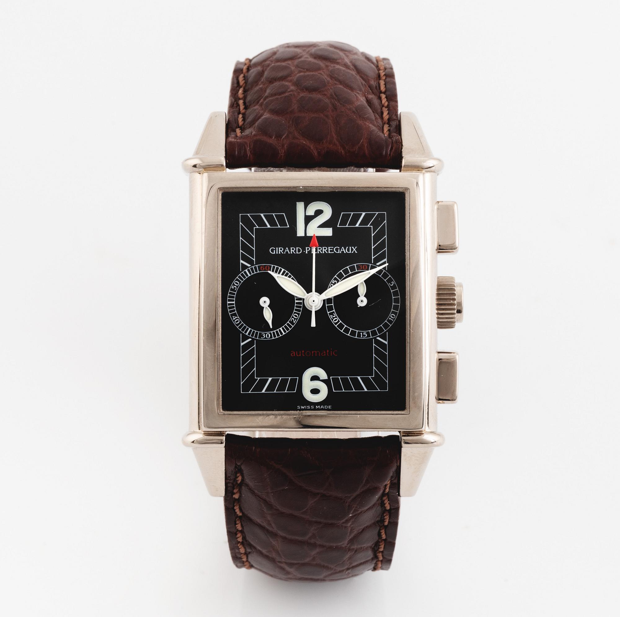 Girard-Perregaux, Vintage 1945, wristwatch, chronograph, 30 x 31 (47) mm.
