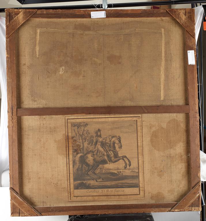 David Klöcker Ehrenstrahl Hans skola, "Konung Karl XI till häst" (1655-1697).