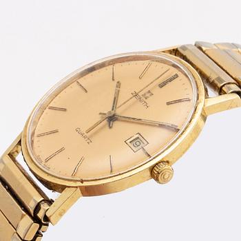 ZENITH, wristwatch, 18K, 33 mm.