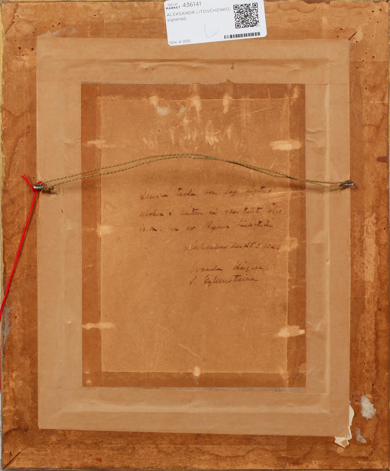 ALEKSANDR D LITOWTSCHENKO, blandteknik, signerad, 1865.