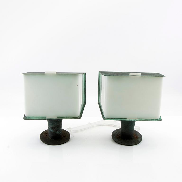 Hans Bergström, vägglampor ett par Ateljé Lyktan sent 1900-tal.