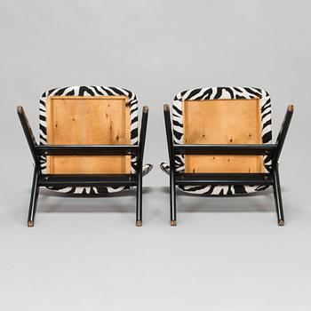 Ilmari Lappalainen, a pair 1950s 'Bambino' easy chairs for Asko.