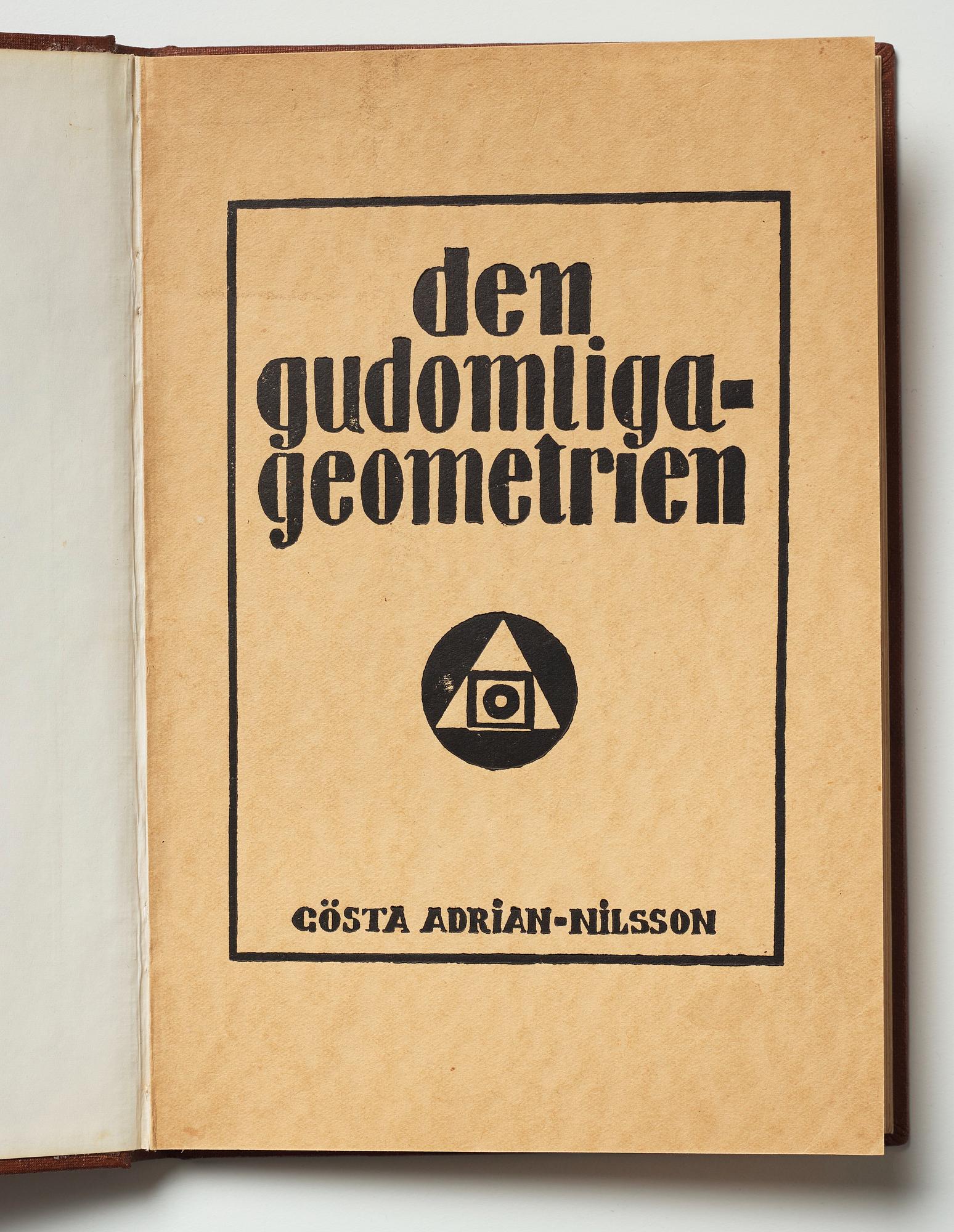 Books/Pamphlets (6) and a photo depicting Gösta Adrian-Nilsson.