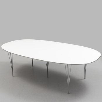 A "Superellips" table by Bruno Mathsson and Piet Hein for Fritz Hansen.