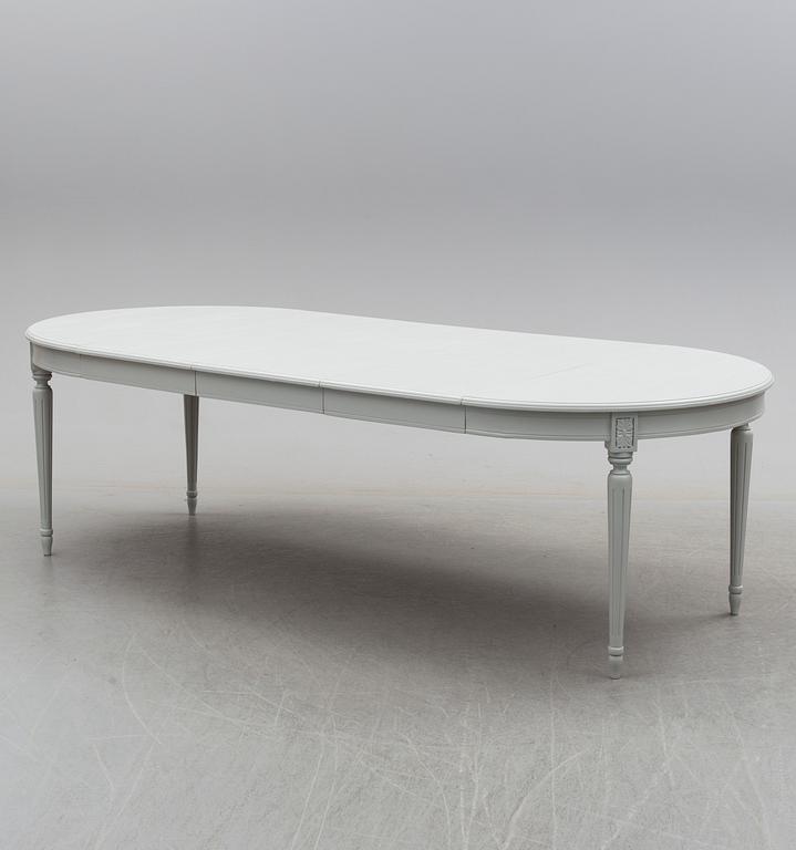 A second half of the 20th century Gustavian style dining table.