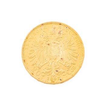 Gold coin, Austria-Hungary, 20 Corona, 1893.