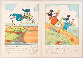 Walt Disney's Donald Duck linen book, number 978, Whitman Publishing 1935.