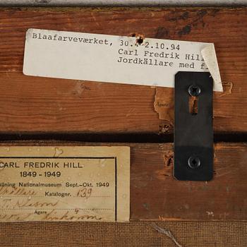 Carl Fredrik Hill, "Jordkällare med figur, Luc-sur-Mer".