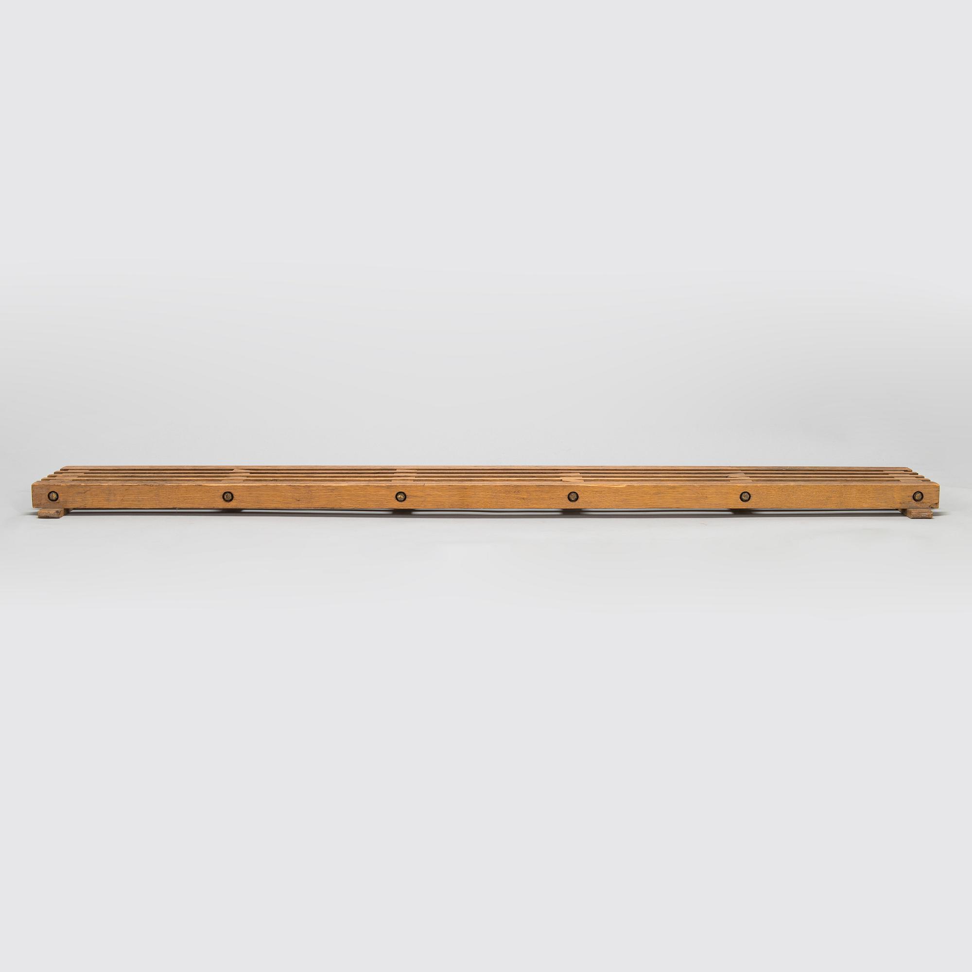 A 1962 front door boot scraper made to order, O.Y. Huonekalu- ja Rakennustyötehdas A.B.