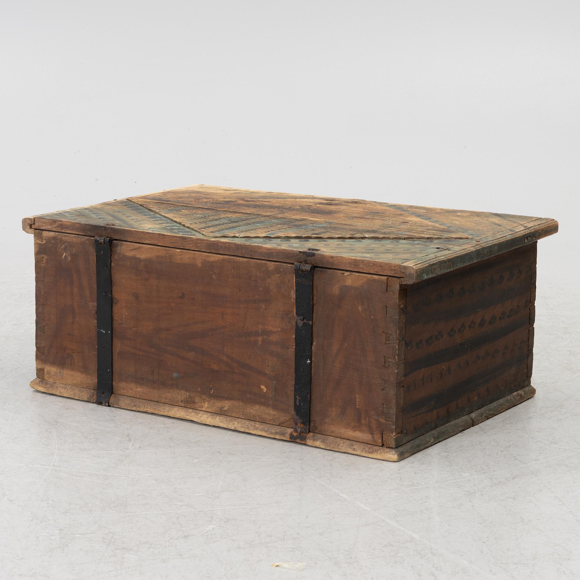 A chest, dated 1852.