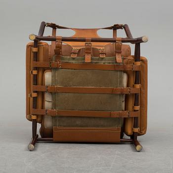 A 1970's leather armchair "Inca" by Arne Norell.