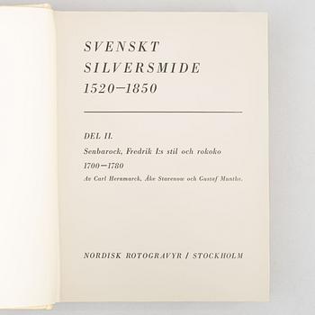 Three books, the standard reference works on Swedish silver, Hernmarck et al., Stockholm 1941-45.