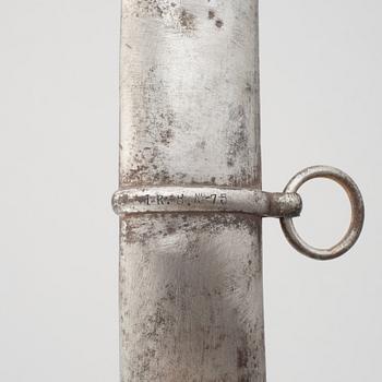Sabre, Swedish, m/1825 for hussars, with scabbard.