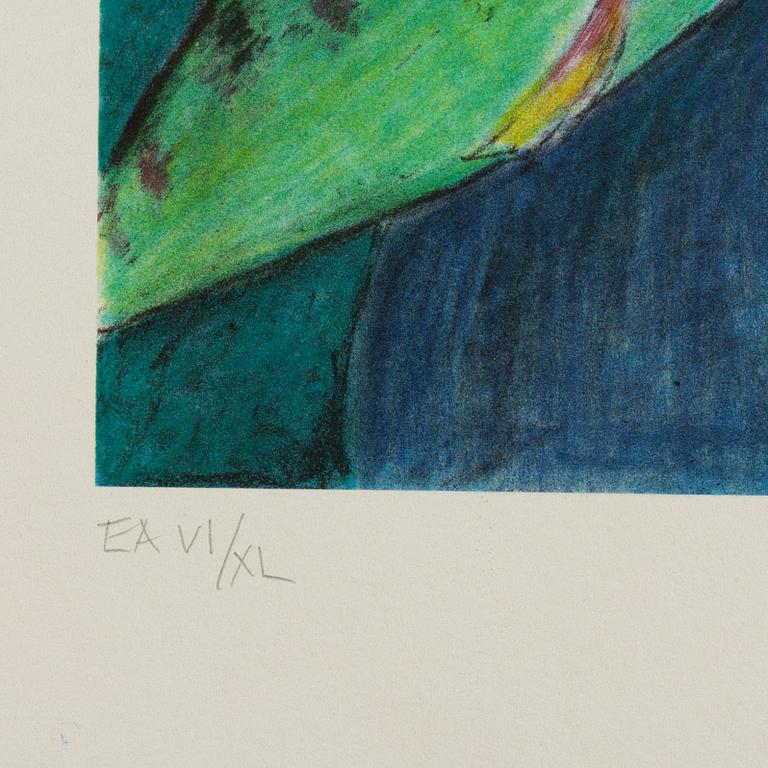 Plura Jonsson, lithograph in colours, signed VI/XL.
