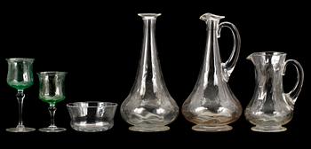 GLASSERVIS, 113 delar, 1800-tal.