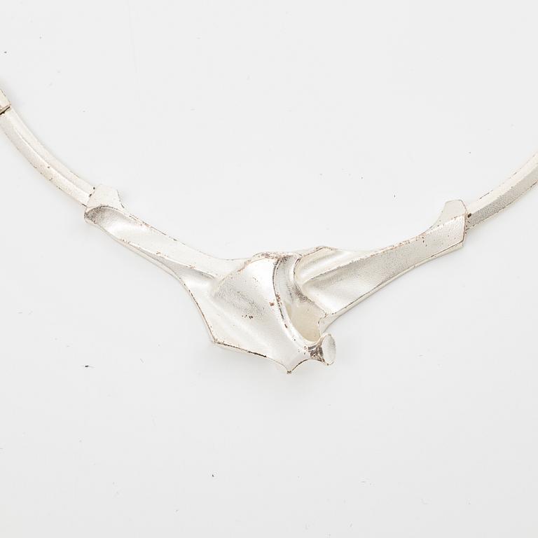 Lapponia, necklace, sterling silver, design probably by Björn Weckström, Finland, 1990.