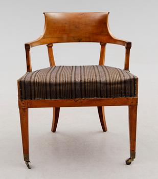 SKRIVSTOL, empire, 1800-talets första hälft.