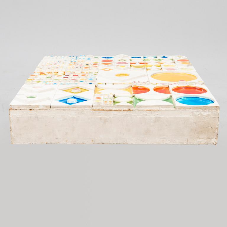 RUT BRYK, a porcelain relief, 'Candy' signed Rut Bryk 1970.