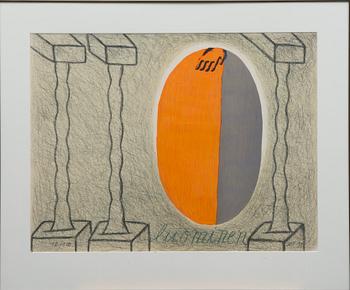 HANNU VÄISÄNEN, färglitografi, signerad HV, daterad -90 och numrerad 12/100.