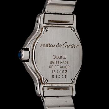 CARTIER, Santos de Cartier, Quartz, Stål/guld, 1988, Box & Cert.