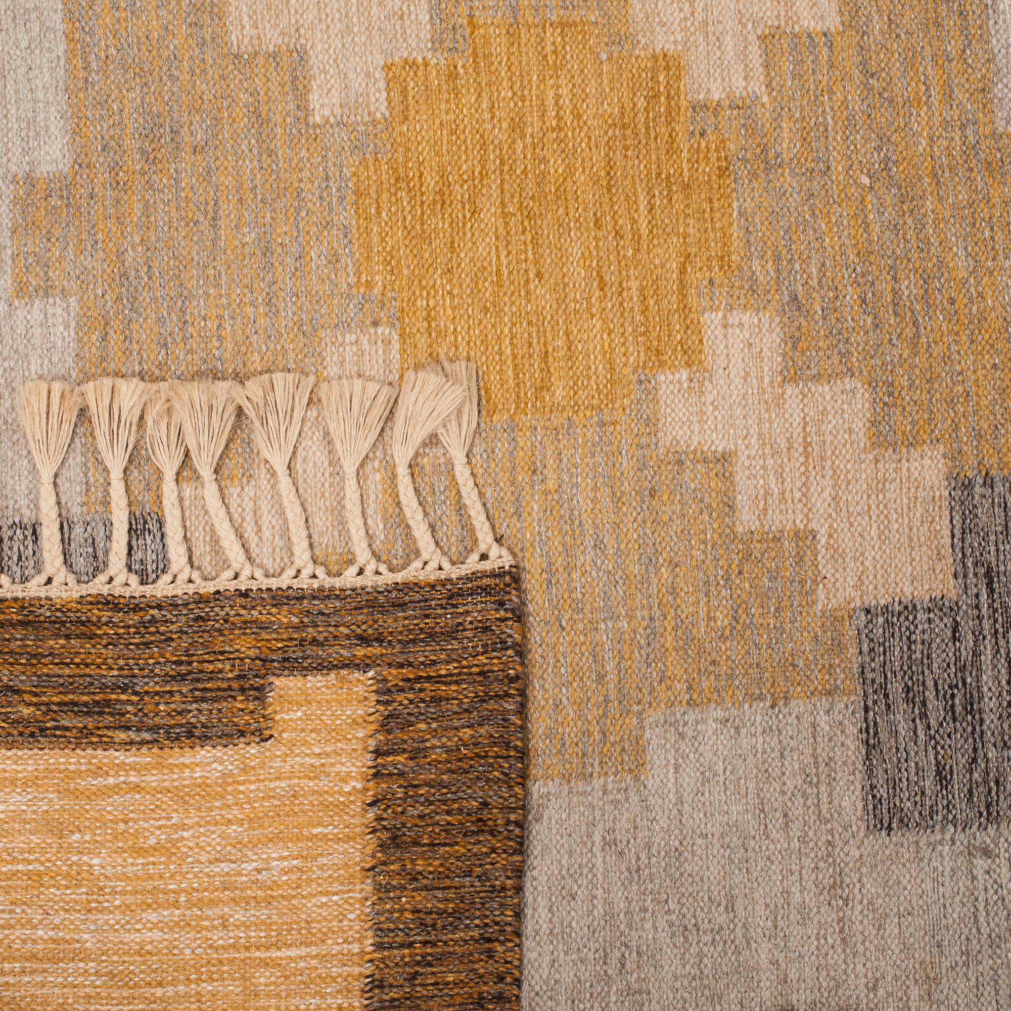 MATTA, rölakan, monogramsignerad IS, Ingegerd Silow, 1900-talets andra hälft, ca 277 x 198 cm.