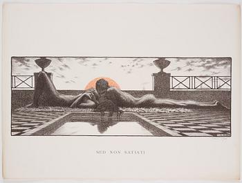 Tyra Kleen, mapp med sju litografier.